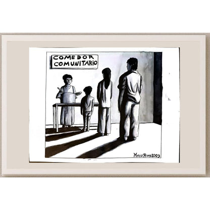 Mario Ruben Rivas 29x21cm Orijinal Karikatür BOD04926