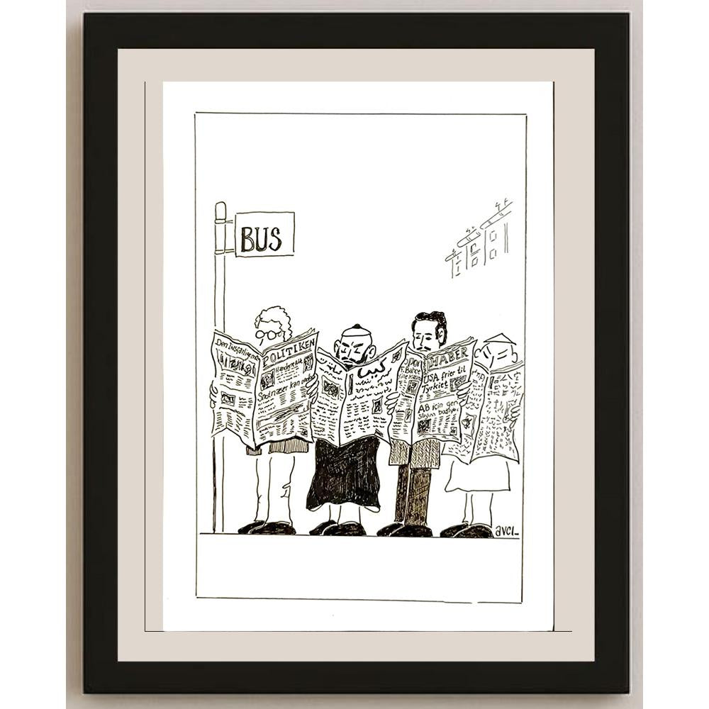 Hasan Avcı 29x21cm Orijinal Karikatür BOD04930