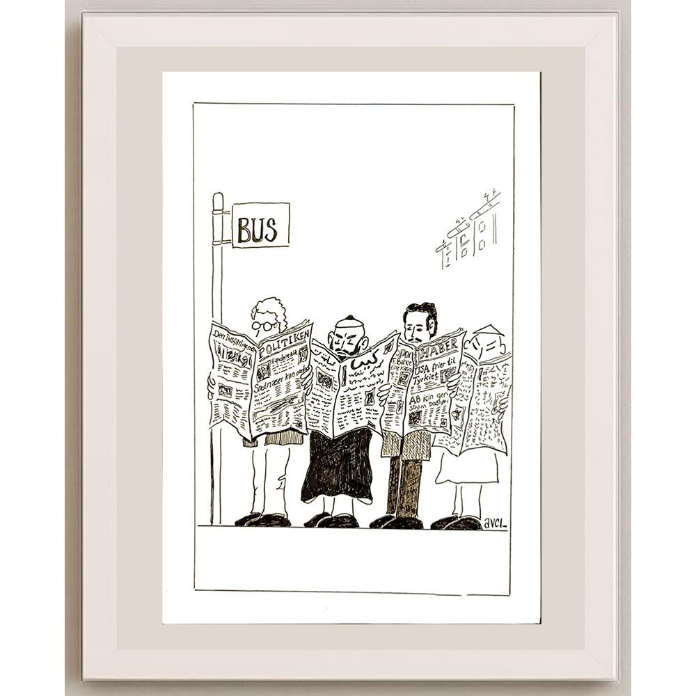 Hasan Avcı 29x21cm Orijinal Karikatür BOD04930