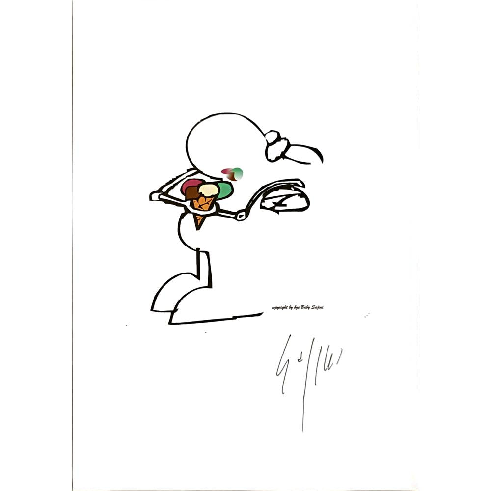 Sajini Ugo Alesssandro 29x21cm Orijinal Karikatür BOD04940