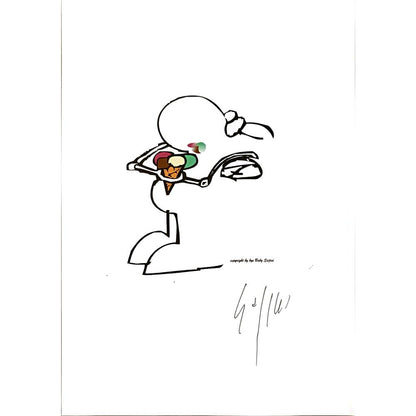 Sajini Ugo Alesssandro 29x21cm Orijinal Karikatür BOD04940