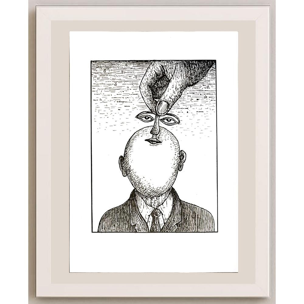 Dusan Ludwig 29x21cm Orijinal Karikatür BOD04943