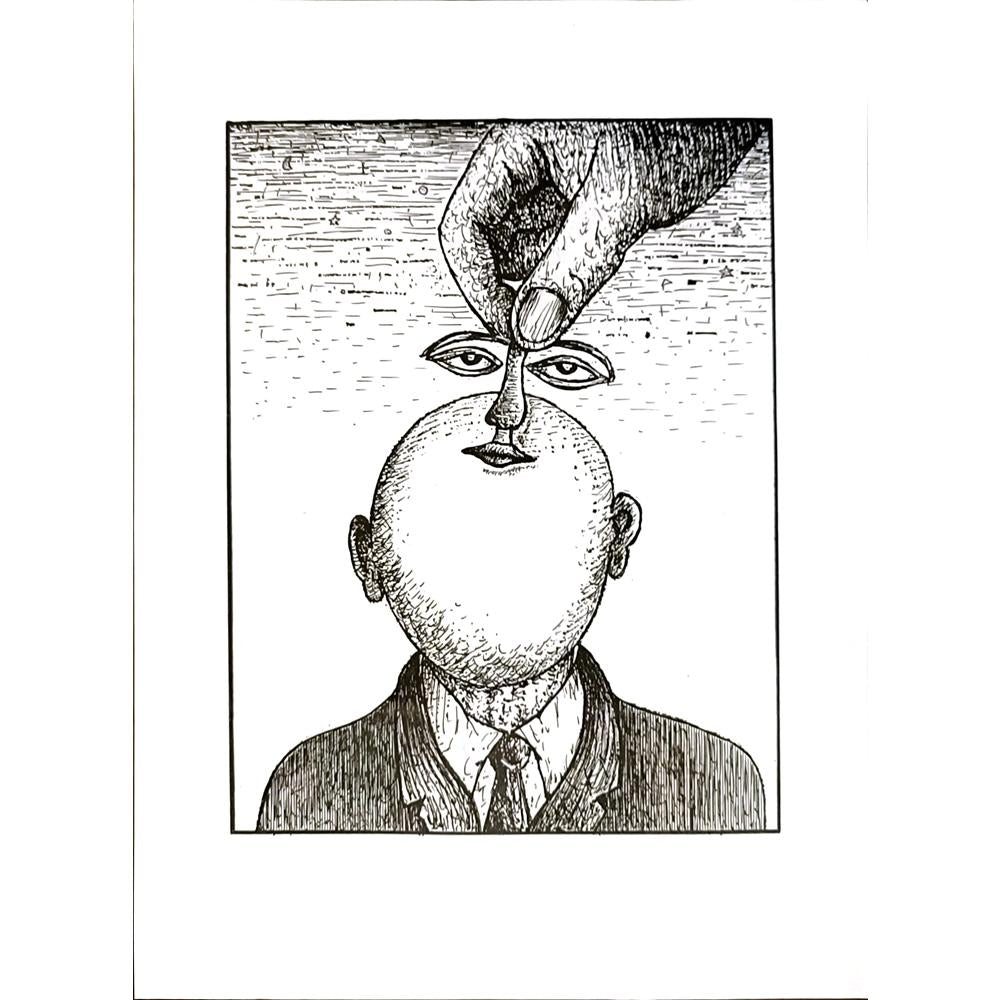 Dusan Ludwig 29x21cm Orijinal Karikatür BOD04943