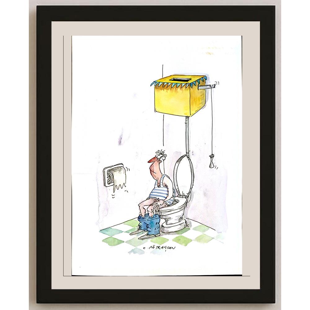 Costel Patrascan 29x21cm Orijinal Karikatür BOD04945