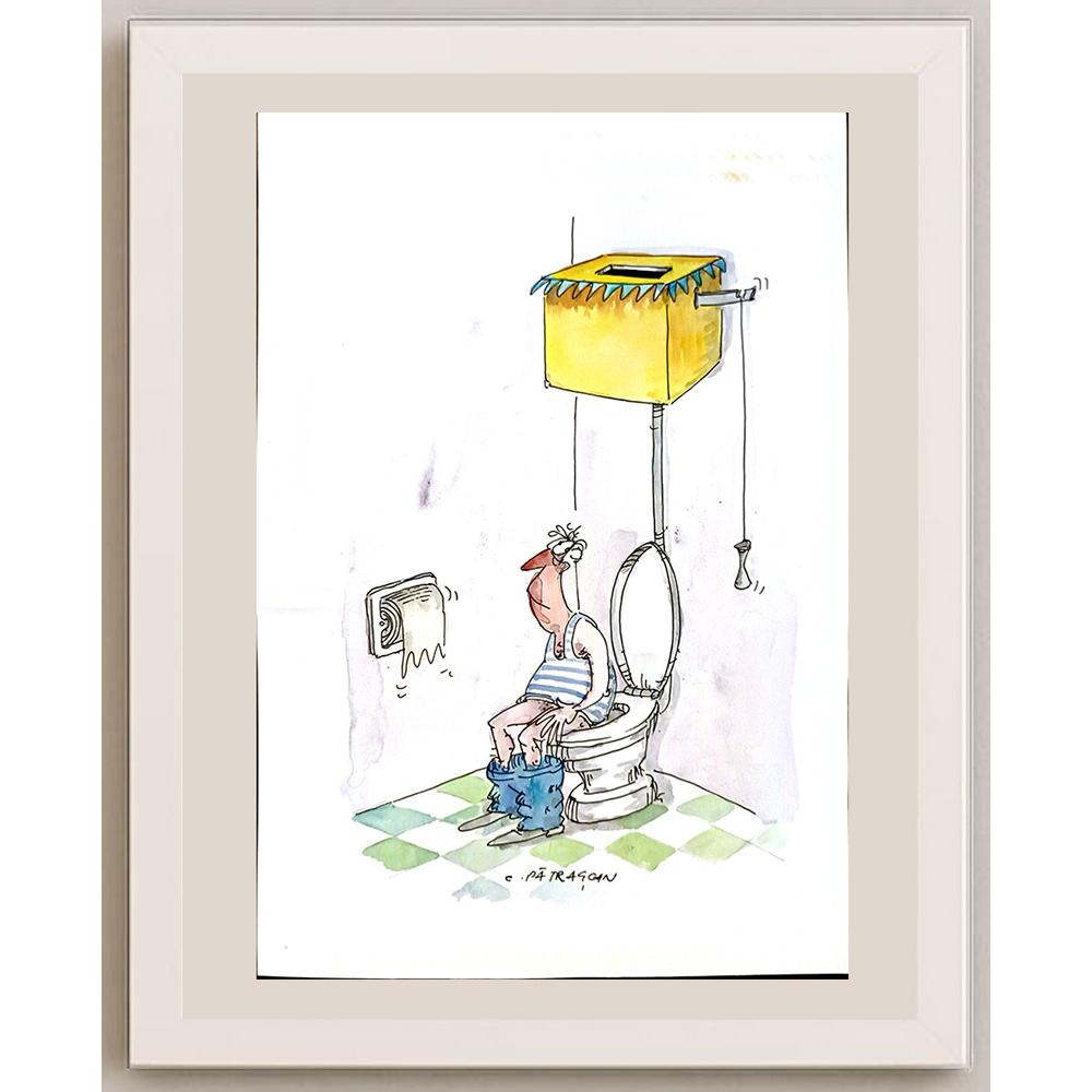 Costel Patrascan 29x21cm Orijinal Karikatür BOD04945