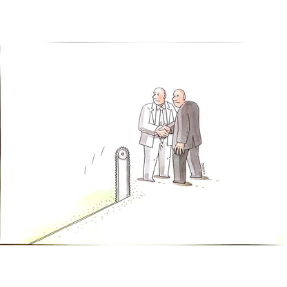 Lubomir Kotrha 29x21cm Orijinal Karikatür BOD04948