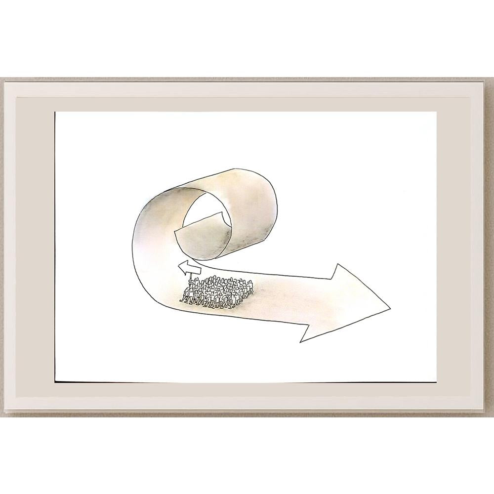 Lubica Konkova 29x21cm Orijinal Karikatür BOD04949