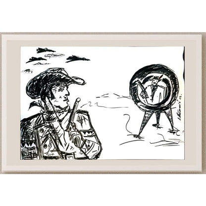 Svetislav Stevanovic 29x21cm Orijinal Karikatür BOD04951