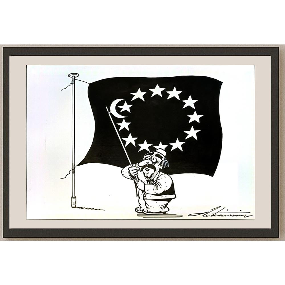 Zoran Zilaticanin 29x21cm Orijinal Karikatür BOD04957