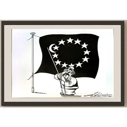 Zoran Zilaticanin 29x21cm Orijinal Karikatür BOD04957