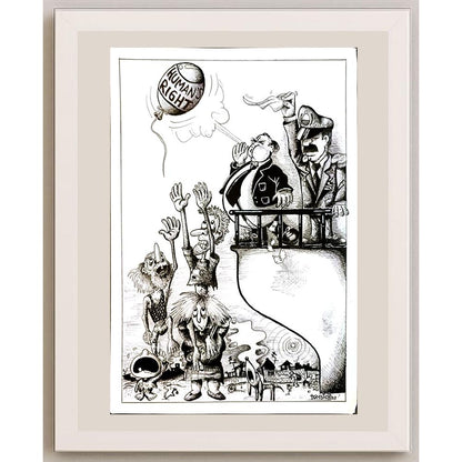 Gabriel Eduardo Tomsich 29x21cm Orijinal Karikatür BOD04959