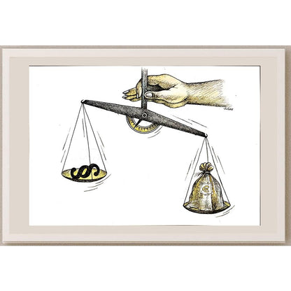 Vladimiras Beresniovas 29x21cm Orijinal Karikatür BOD04964