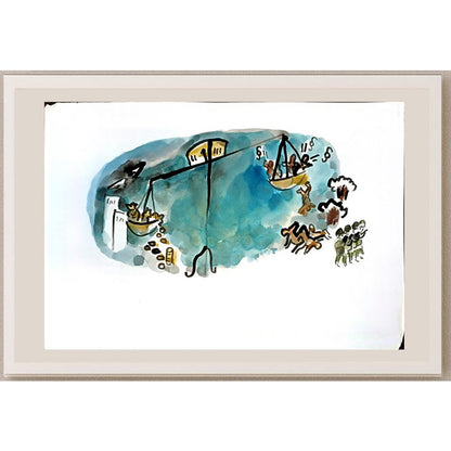 Vladimir Schmid 29x21cm Orijinal Karikatür BOD04966