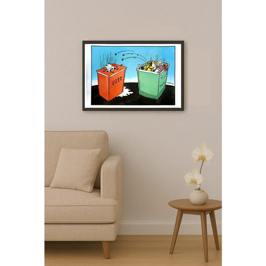 Hong Shun Hai 29x21cm Orijinal Karikatür BOD04967