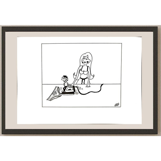 Petrov Alexander Sergeevich 29x21cm Orijinal Karikatür BOD04971