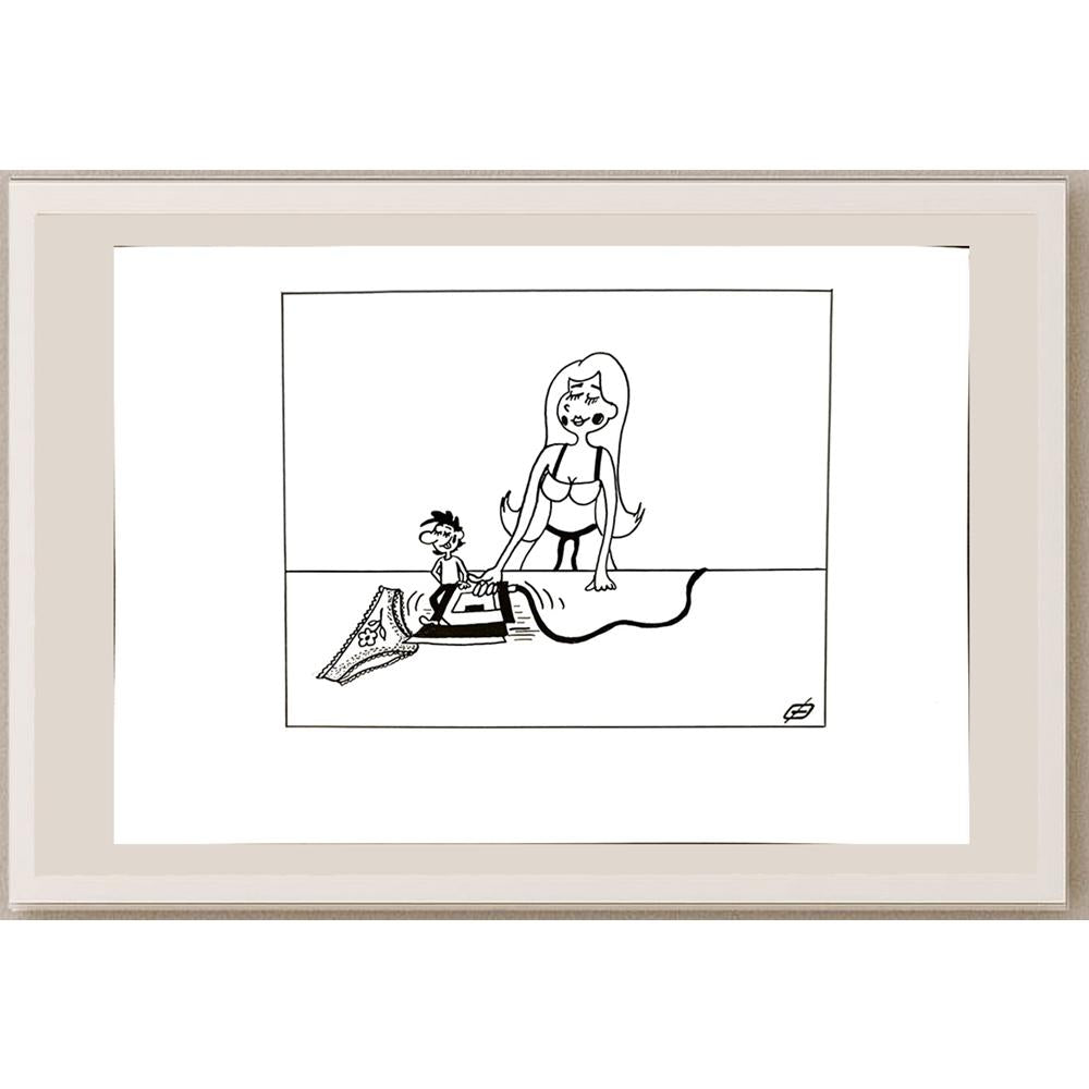 Petrov Alexander Sergeevich 29x21cm Orijinal Karikatür BOD04971