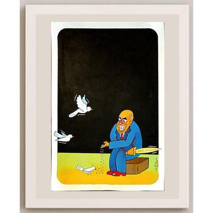 Waleed Naif Mohammed 29x21cm Orijinal Karikatür BOD04974
