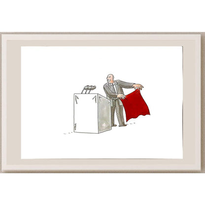 Lubomir Kotrha 29x21cm Orijinal Karikatür BOD04976