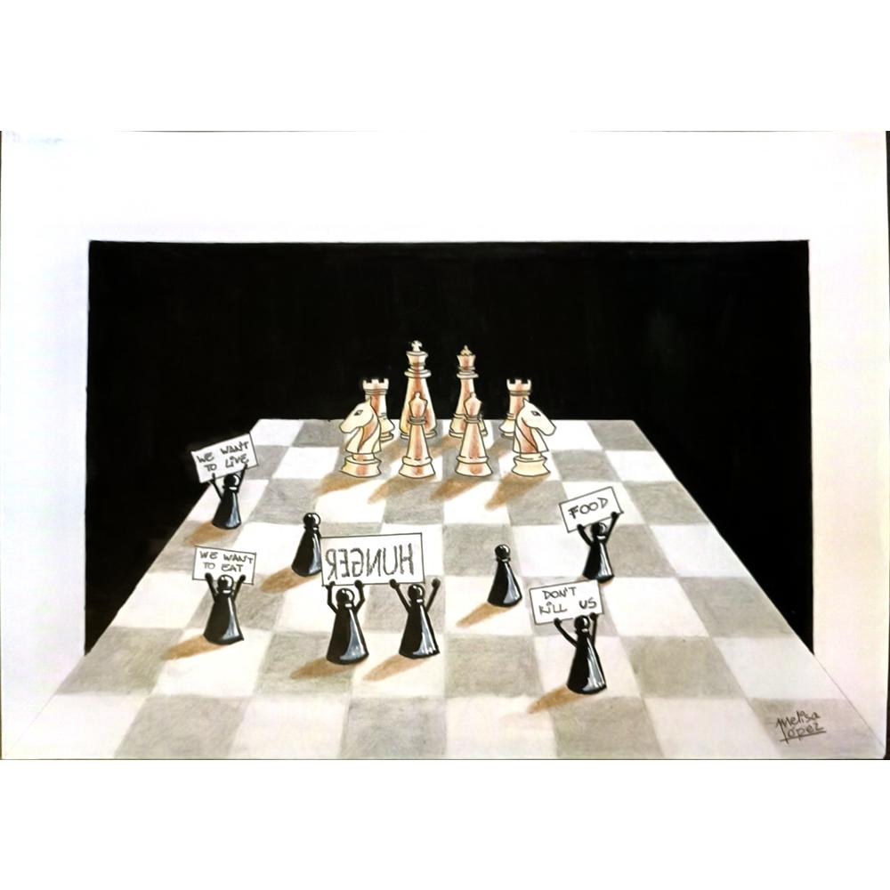 Melisa Lopez 29x21cm Orijinal Karikatür BOD04981