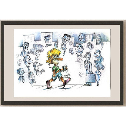 Flavio Fabricio Barreibo 29x21cm Orijinal Karikatür BOD04983
