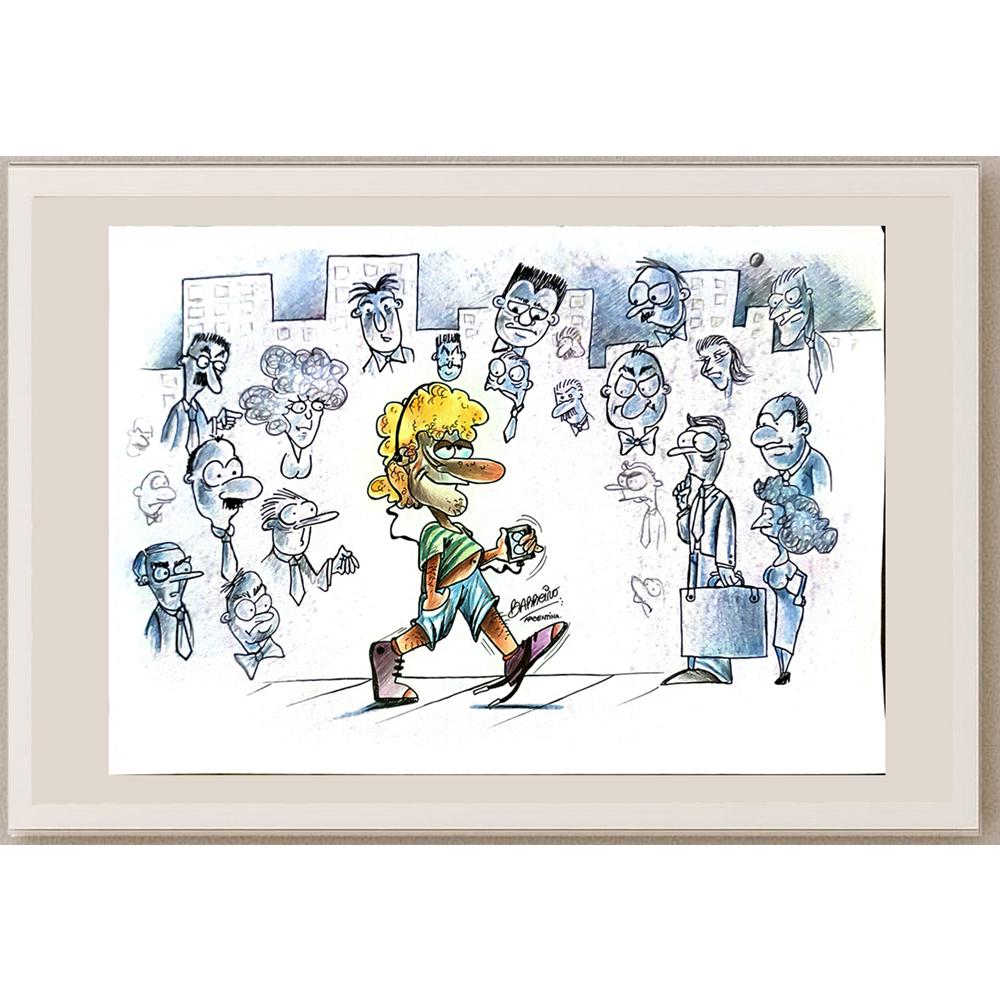 Flavio Fabricio Barreibo 29x21cm Orijinal Karikatür BOD04983