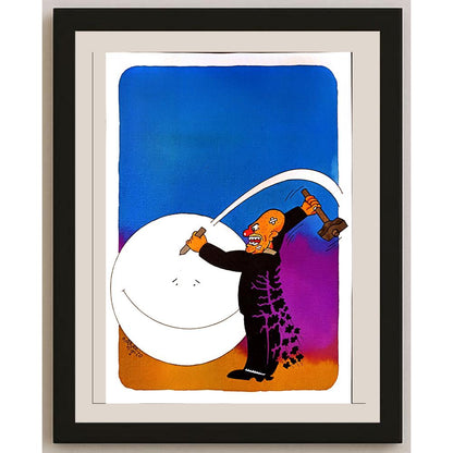 Waleed Naif Mohammed 29x21cm Orijinal Karikatür BOD04985