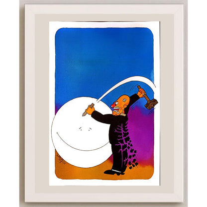 Waleed Naif Mohammed 29x21cm Orijinal Karikatür BOD04985