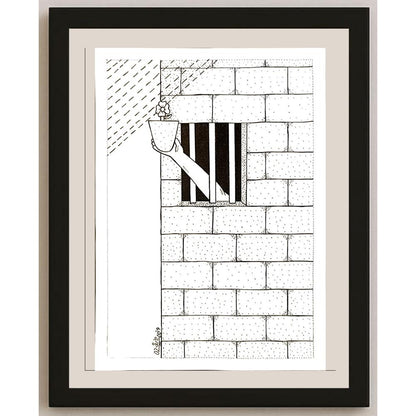 Waleed Naif Mohammed 29x21cm Orijinal Karikatür BOD04986