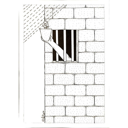 Waleed Naif Mohammed 29x21cm Orijinal Karikatür BOD04986