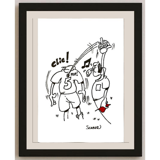 Scaber 29x21cm Orijinal Karikatür BOD04988