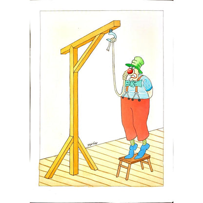 Jan Farkas 29x21cm Orijinal Karikatür BOD04989