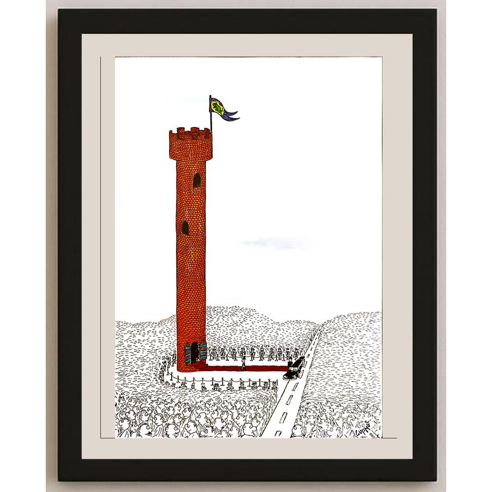 Marian Lupu 29x21cm Orijinal Karikatür BOD04993