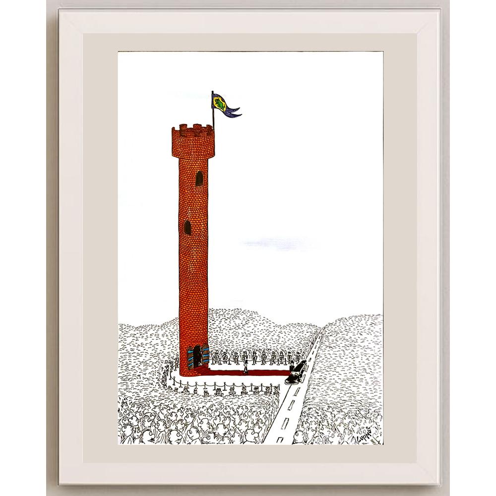 Marian Lupu 29x21cm Orijinal Karikatür BOD04993