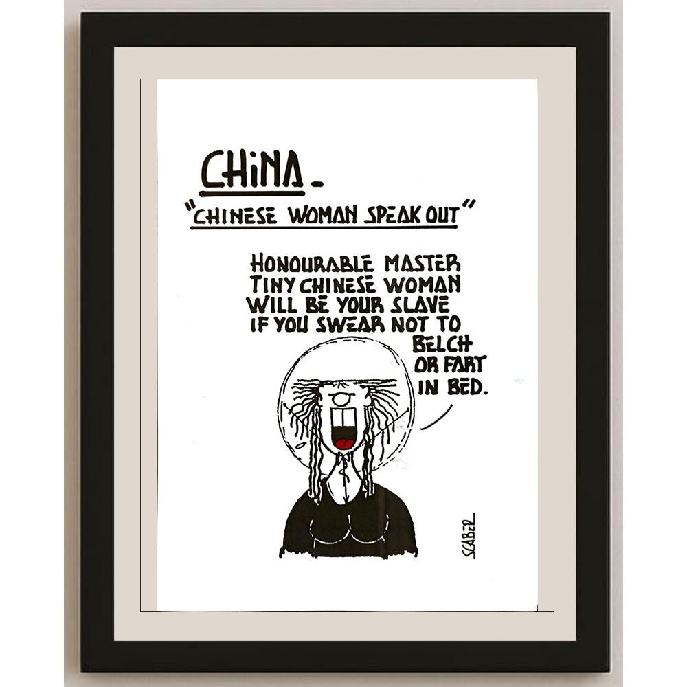 Scaber 29x21cm Orijinal Karikatür BOD04995