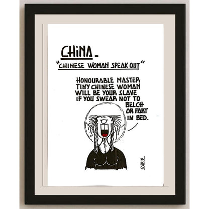 Scaber 29x21cm Orijinal Karikatür BOD04995