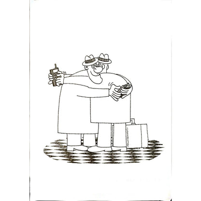 Li Runquan 29x21cm Orijinal Karikatür BOD04997