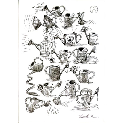 Leonte Nastase 29x21cm Orijinal Karikatür BOD05003