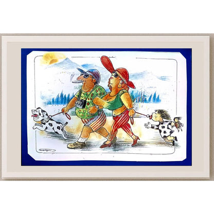 Wolfgang Schlegel 29x21cm Orijinal Karikatür BOD05005