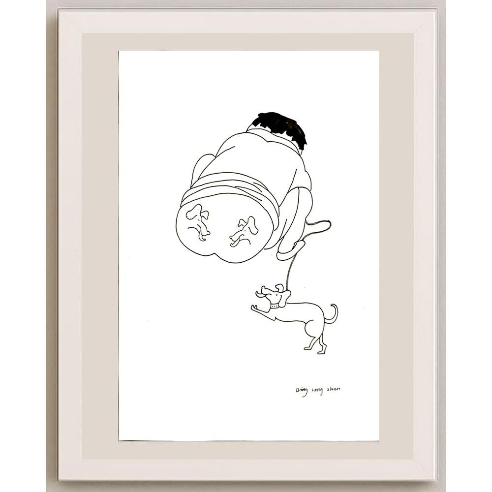 Wu Xi Hong 29x21cm Orijinal Karikatür BOD05010