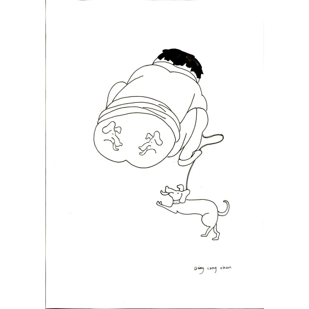 Wu Xi Hong 29x21cm Orijinal Karikatür BOD05010