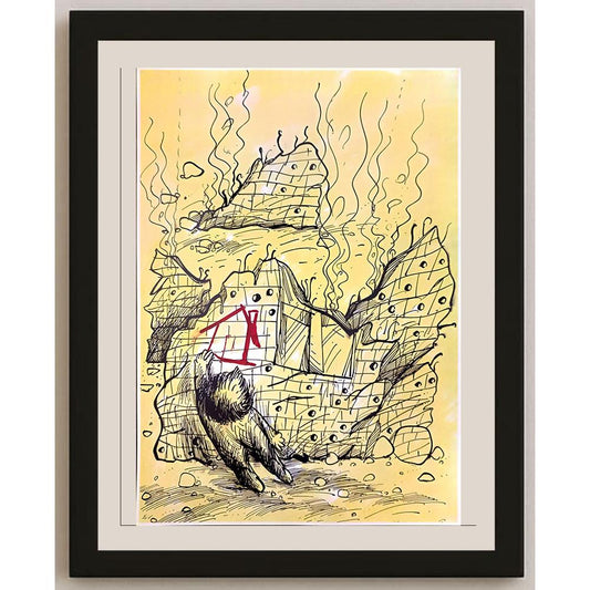 Harumi Imahase 29x21cm Orijinal Karikatür BOD05013