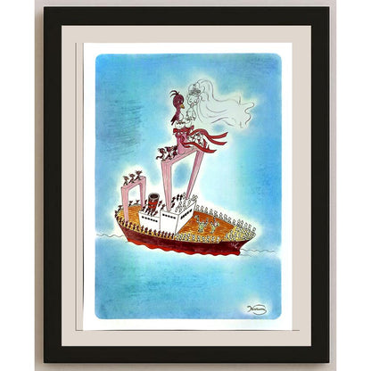 Harumi Imahase 29X21cm Orijinal Karikatür BOD05014