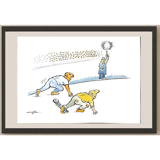 Atila Özer 29x21cm Orijinal Karikatür BOD05019