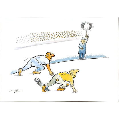 Atila Özer 29x21cm Orijinal Karikatür BOD05019