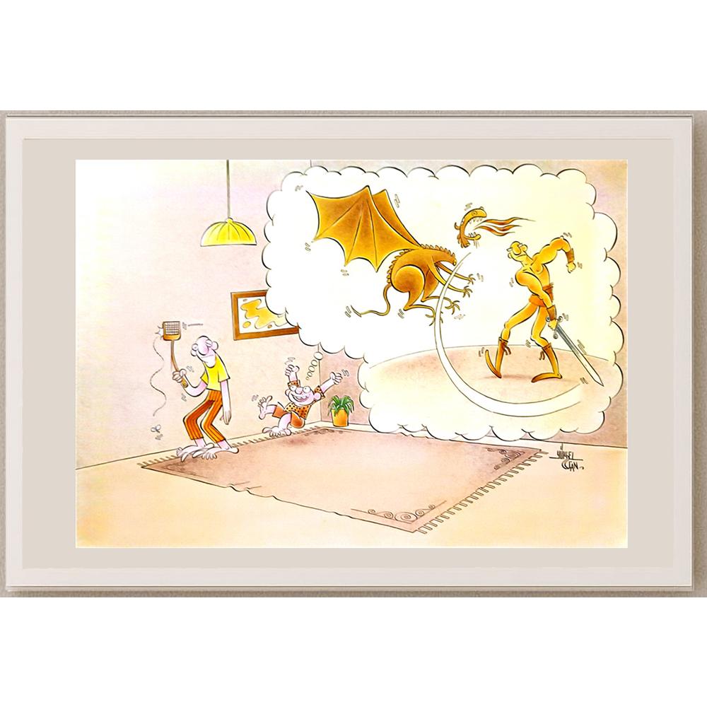 Yüksel Can 43x30cm Orijinal Karikatür BOD05021