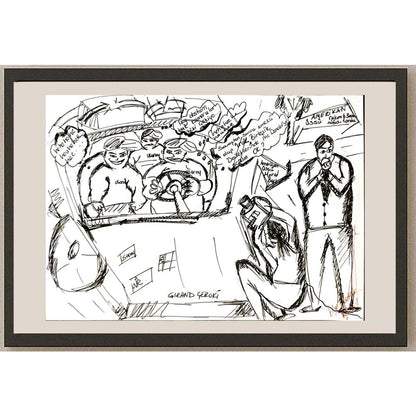 Bilge Durutürk 29x21cm Orijinal Karikatür BOD05022