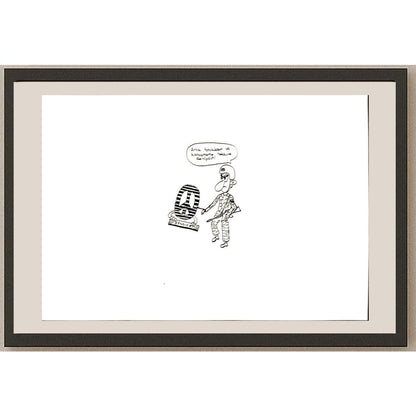 Emre Türk 29x21cm Orijinal Karikatür BOD05023