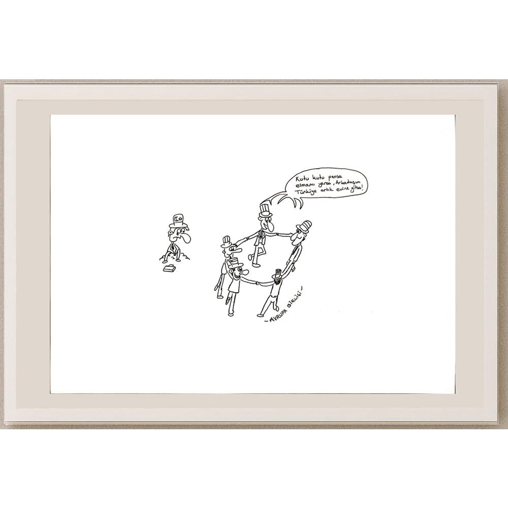 Emre Türk 29x21cm Orijinal Karikatür BOD05025