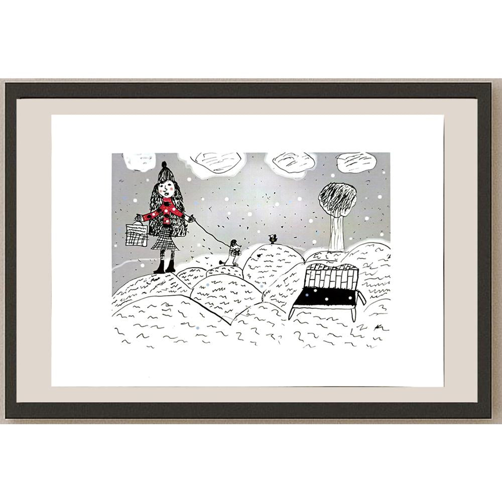Maltutina Olya 29x21cm Orijinal Karikatür BOD05027