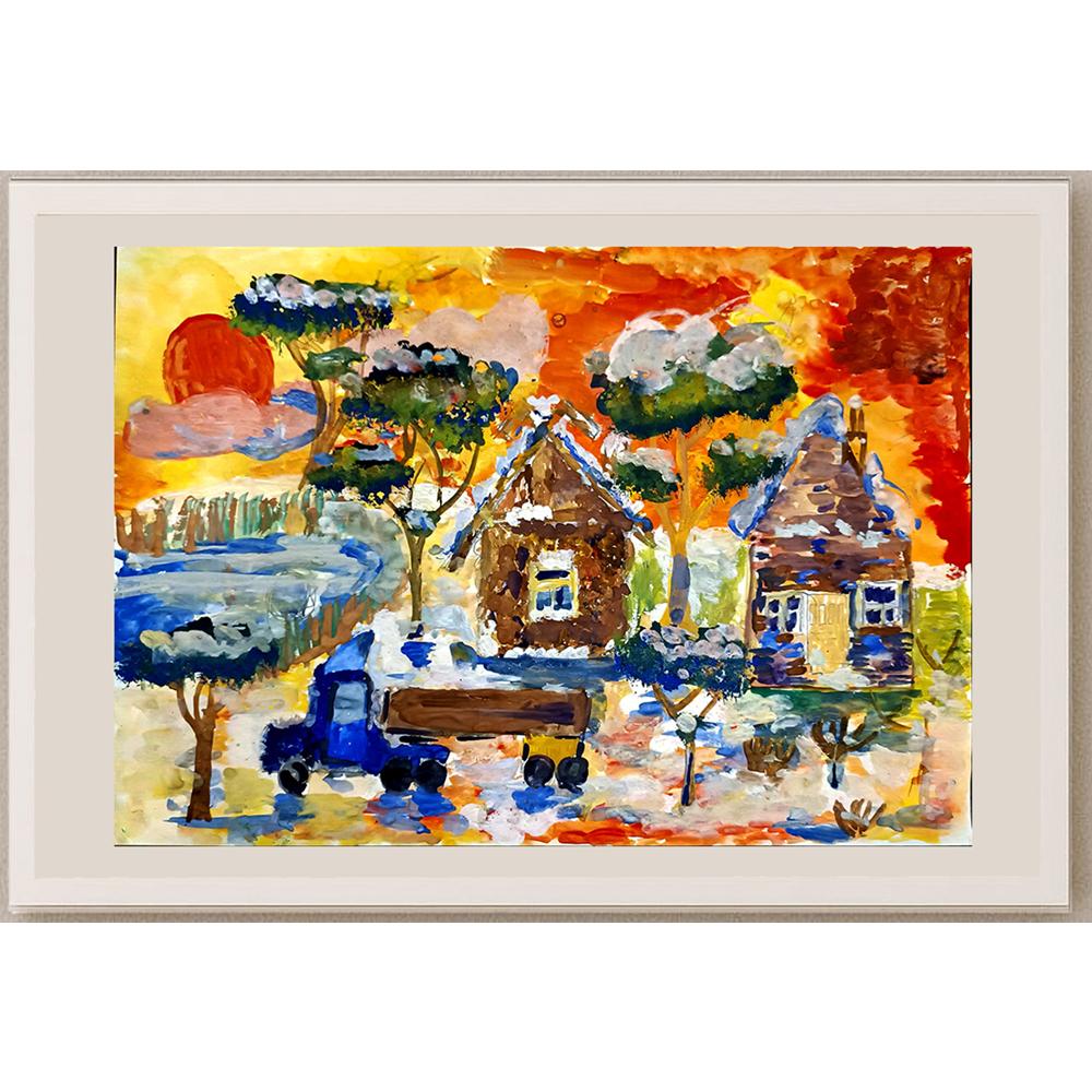 Artyom Ladyzieths 43x30cm Orijinal Karikatür BOD05033